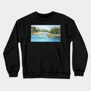 Outgoing tide, Gogleys Lagoon Crewneck Sweatshirt